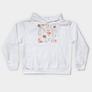 Vintage floral pattern Kids Hoodie